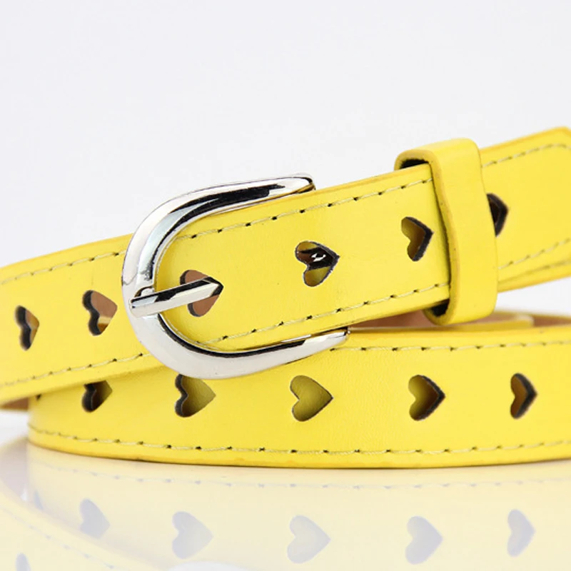 Женский ремень в форме сердца из искусственной кожи без сверления джинсов