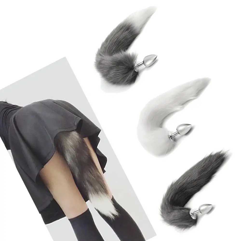 Анальная пробка с лисьим хвостом секс-игрушка для взрослых вагинальные шарики