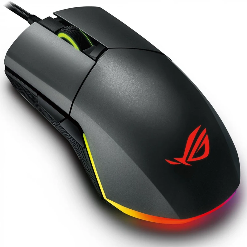 Мышь ASUS ROG Pugio 90MP00L0-B0UA00 оптическая проводная 7200 dpi USB RGB подсветка цвет: черный |