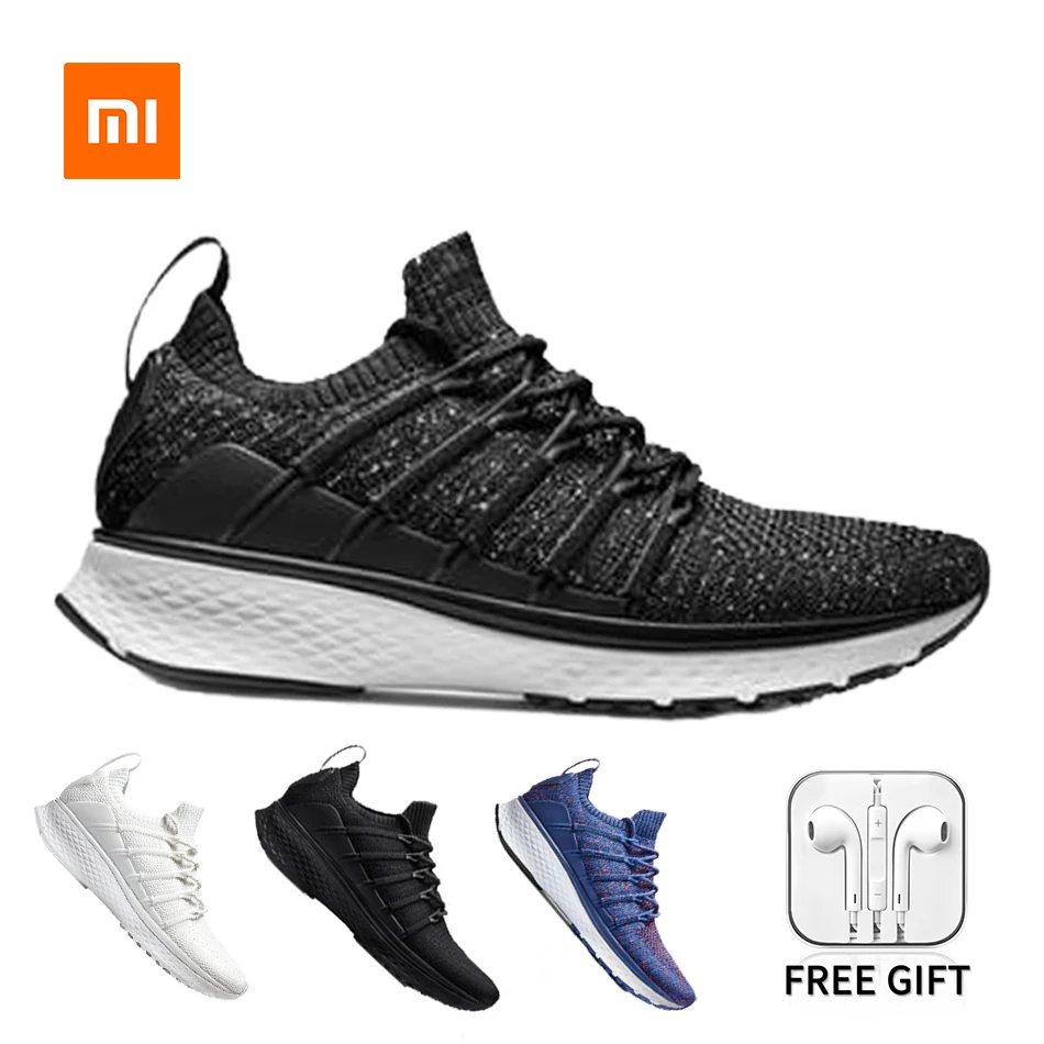 

Кроссовки Xiaomi Кроссовки 2, спортивная обувь, техника Uni-Mould, новая система фиксации Fishbone, эластичная вязаная обувь, повседневная мужская обув...