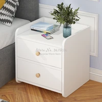 simple bedside table shelf with drawers modern economy bedroom storage bedside cabinet small cabinet wooden nightstand