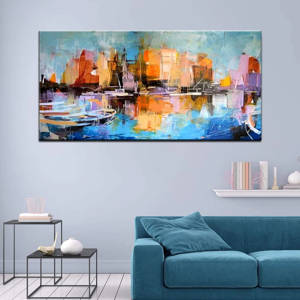 

Abstract Oil Painting Handmade On Canvas Wall Art Landscape Paintings For Living Room Decoration Pictures Room Wall No Framed