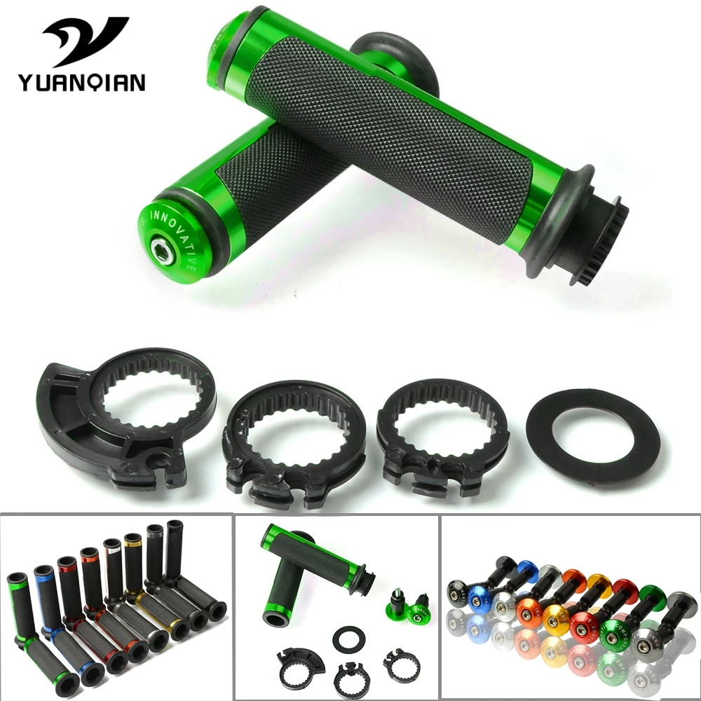 Новый мотоцикл 7/8 &quot22 мм Руль рукоятки Ручка Бар Конец для KAWASAKI NINJA 250R ZX6R 636 ZX6RR ZX10R