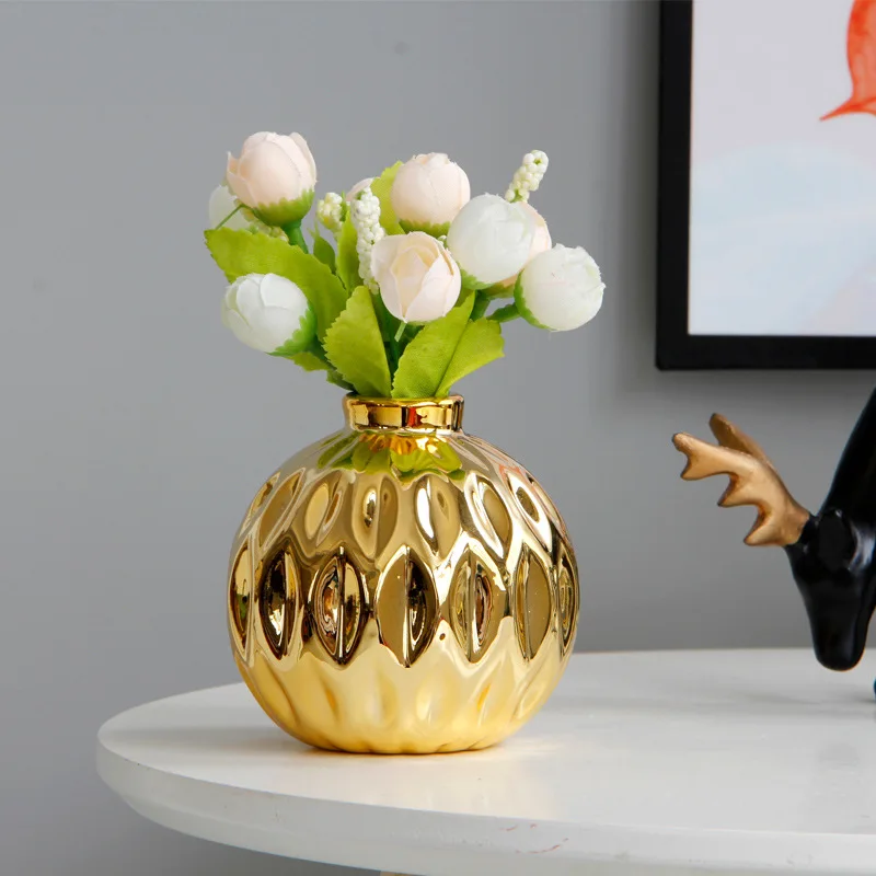 Скандинавский Королевский дворец Золотая Серебряная керамическая Маленькая