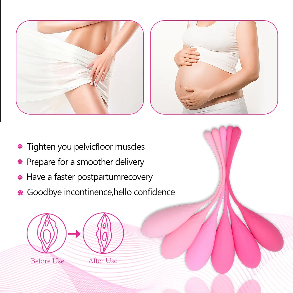 Вагинальные шарики Умные Шарики Кегеля тренажер для затяжки силиконовый