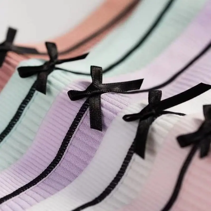 Sexy Women's Panties Female Underwear Cotton Mid-rise Underpants Solid Color Ladies Briefs 11 Pcs/lot Cute student lingerie