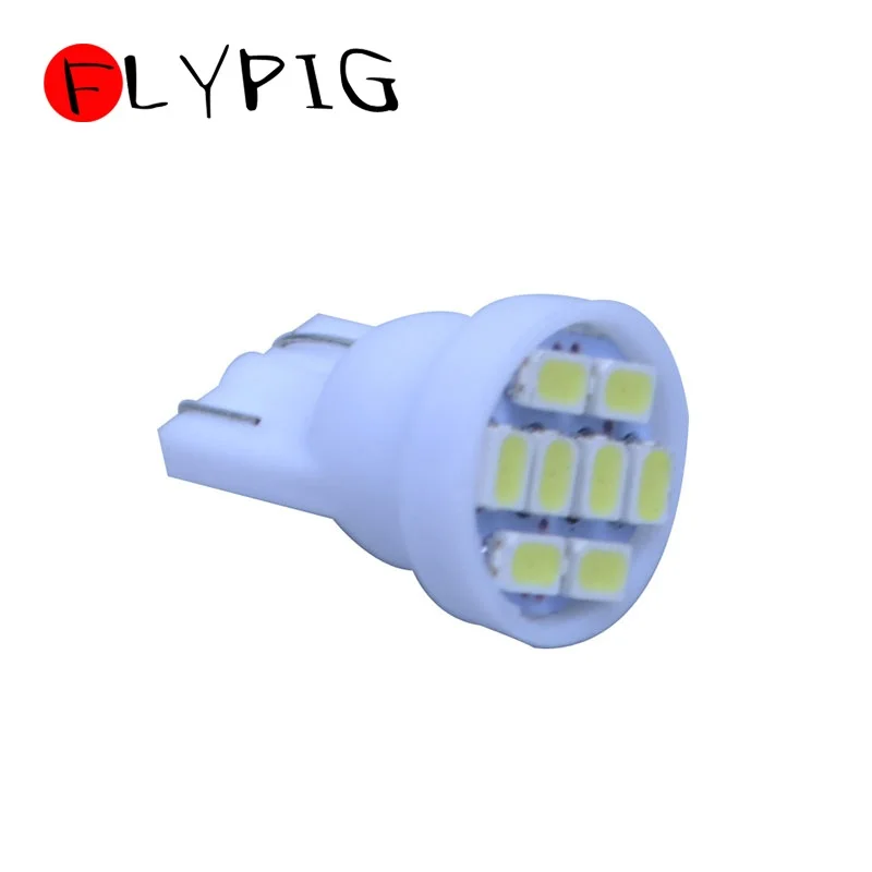 10x T10 светодиодный 3020/ 1206 SMD 8SMD 8 яркий светильник лампы 194 2825 921 168 175 W5W супер авто