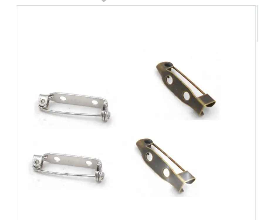 Старинные бронзовые позолоченные железные основа для броши 50 шт. 25 мм фурнитура