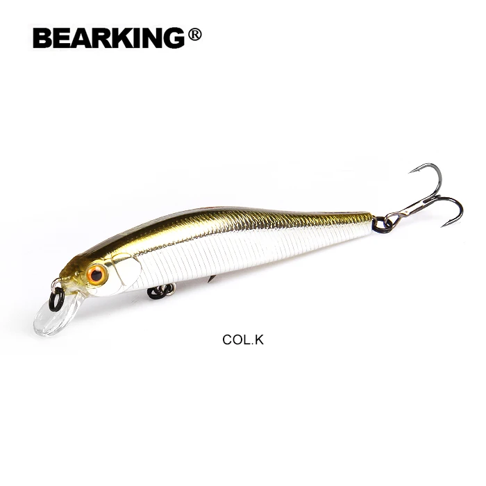 BEARKING 9 см 10 г Горячие рыболовные снасти shone приманки Гольян кривошипно вольфрамовый магнит вес системы воблер искусственные приманки - Цвет: K
