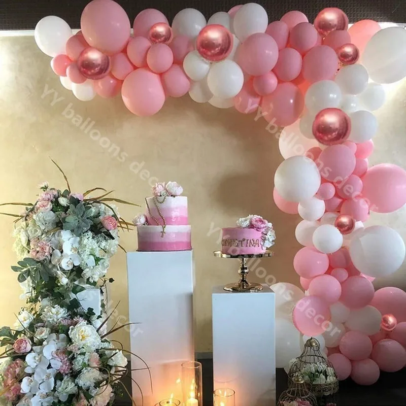 Воздушные шары &quotсделай сам&quot гирлянда Цвет: розовое золото розовый белый