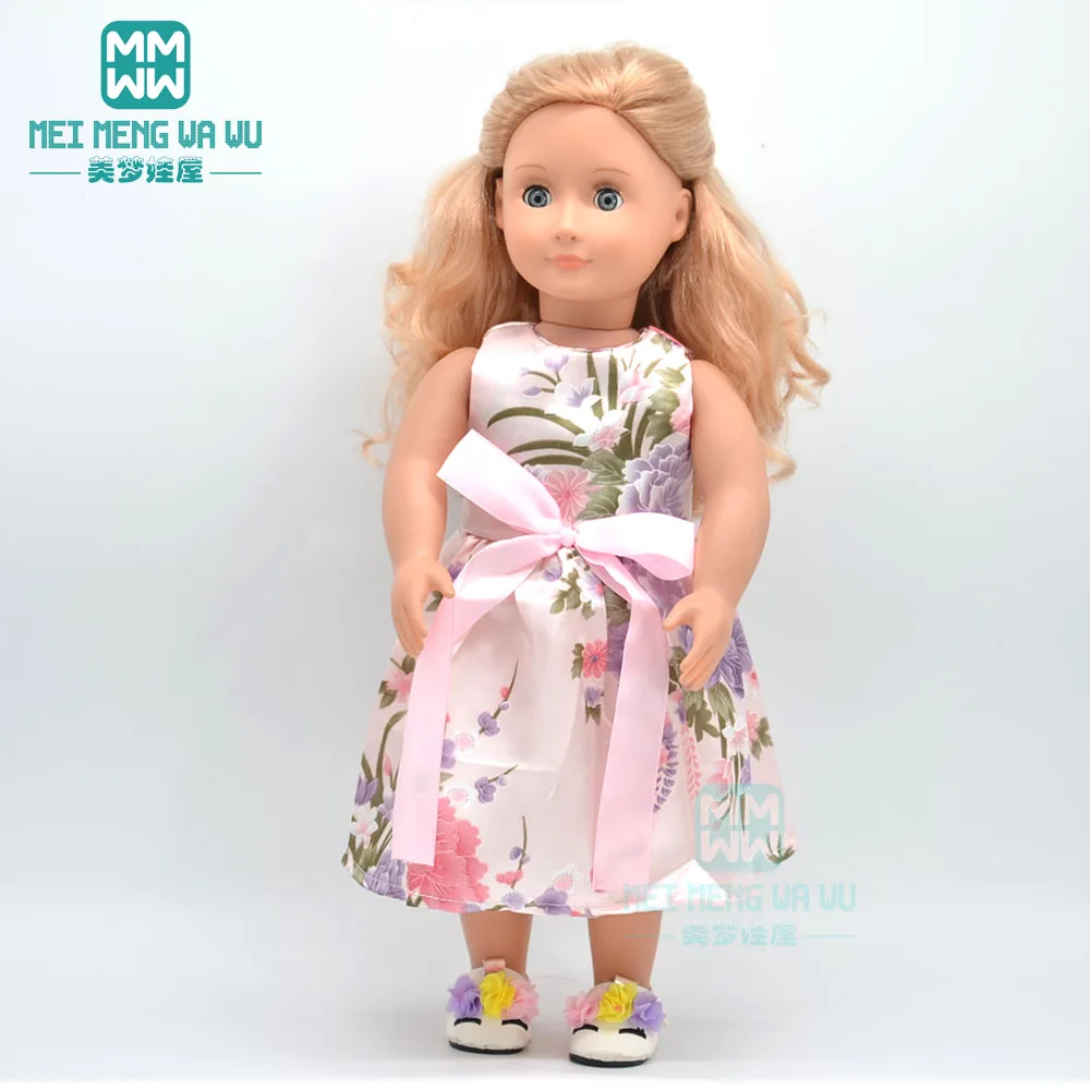 Кукольная одежда для 45 см американская кукла платье с героями мультфильмов