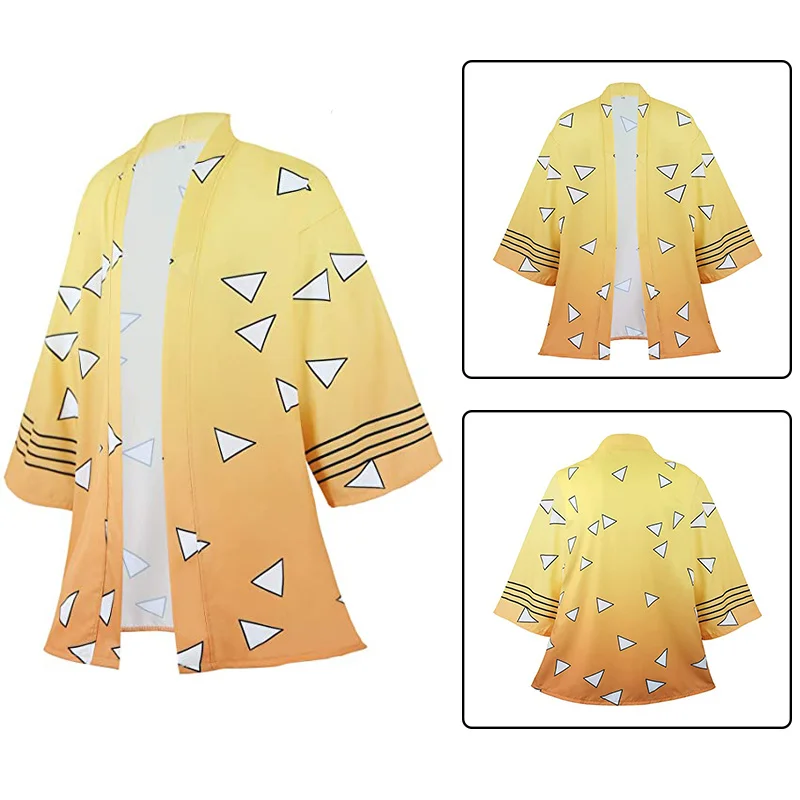 Kimetsu Demon Slayer No Yaiba кимоно хаори Косплей Костюм камадо незуко Хэллоуин для взрослых