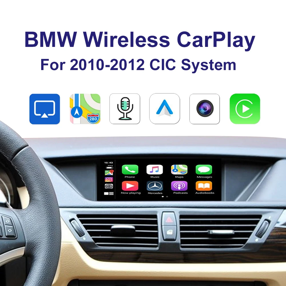 Автомобильная зеркальная карта без записи Поддержка Iphone Android музыкальная