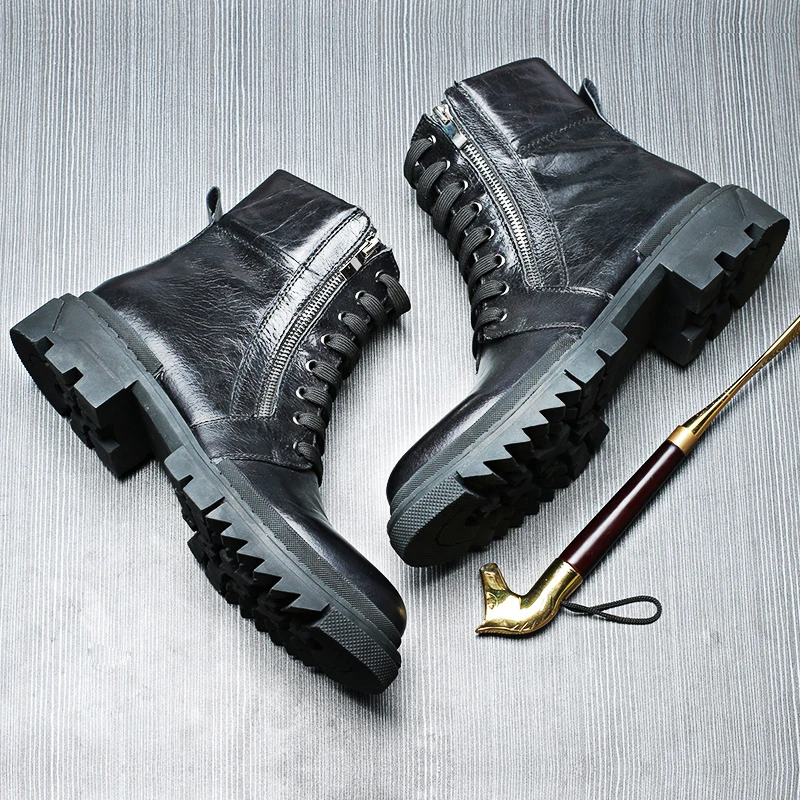 ZFTL/Новые мужские Ботинки Martin Повседневная мужская зимняя теплая обувь из