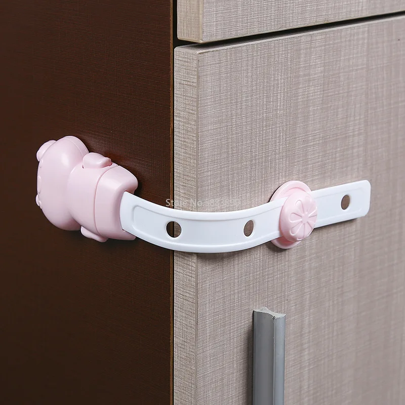 2Pcs/multi-adjustable child protection lock child safety door baby safety plastic protection safety lock