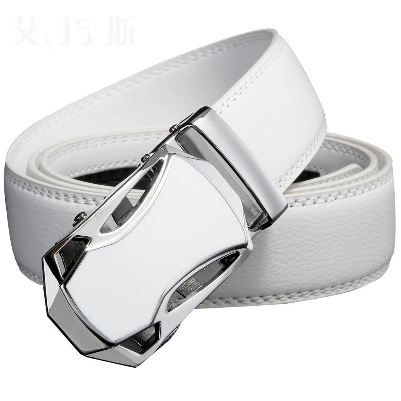 Новые брендовые дизайнерские белые ремни для мужчин роскошный модный ремень из