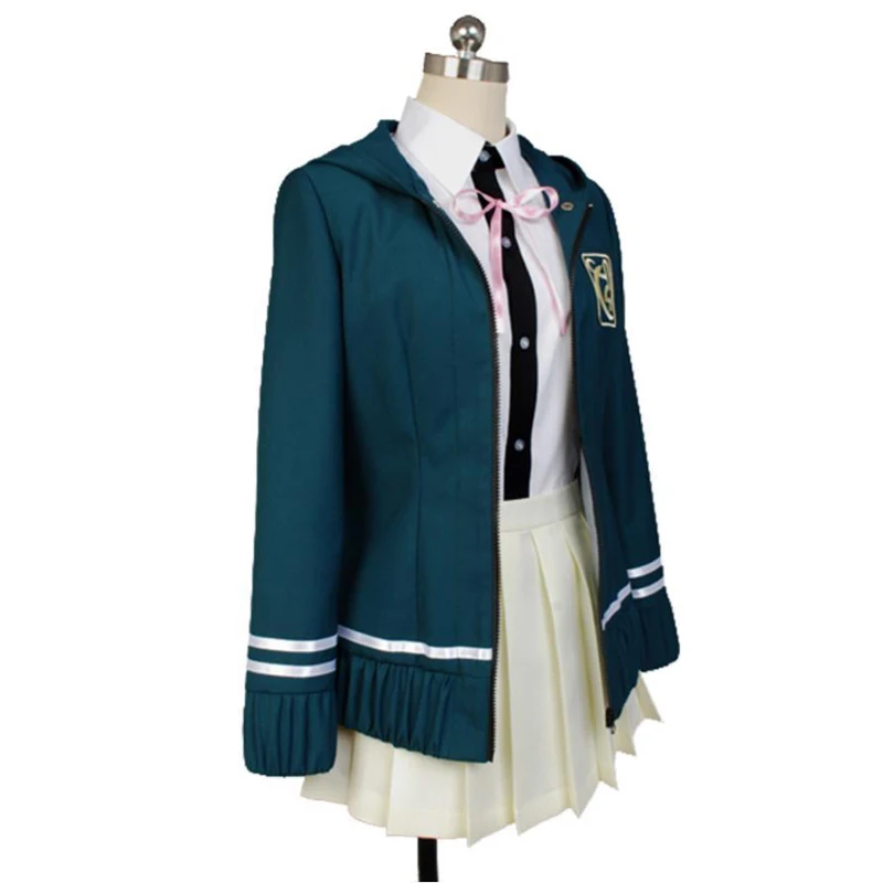Супер DanganRonpa 2 Dangan Ronpa Косплей Chiaki Nanami Униформа куртка рубашка галстук юбка для