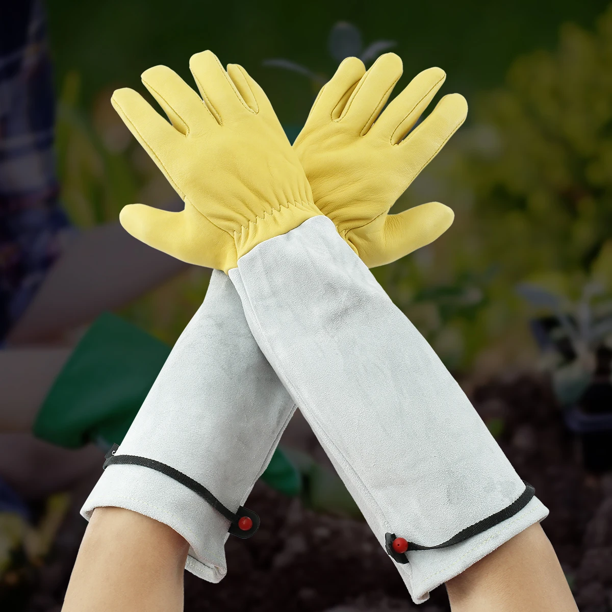 

1 пара, Кожаные Защитные перчатки для предплечья, S/M/L/XL