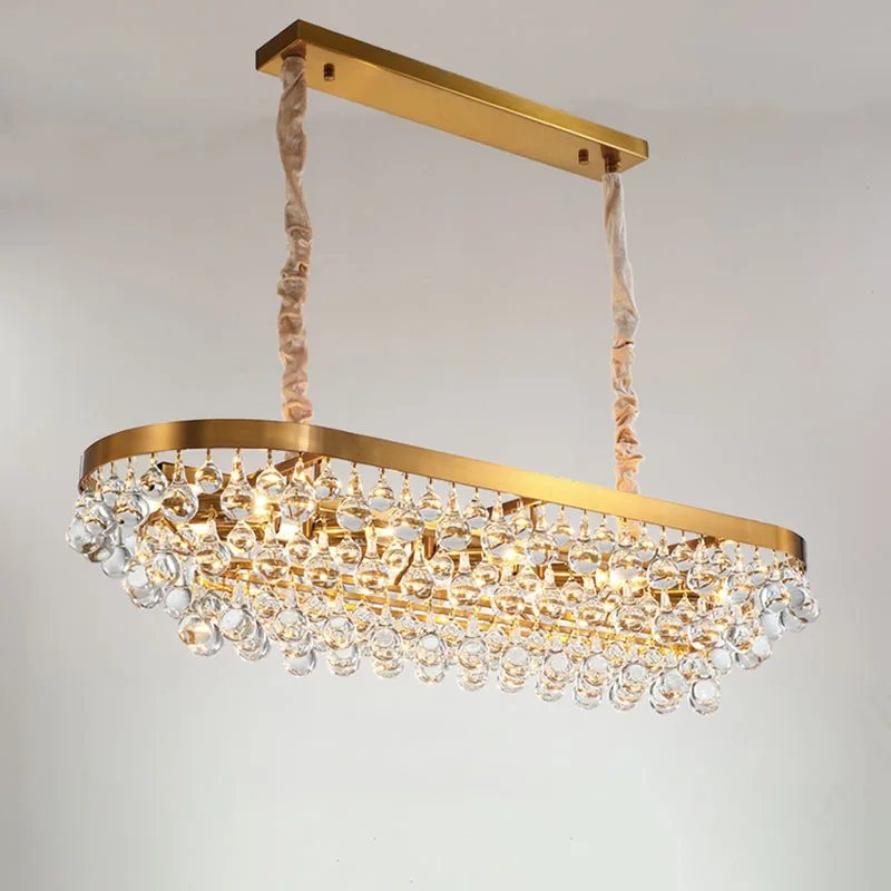 Новая светодиодная роскошная хрустальная люстра Manggic современная прямоугольная