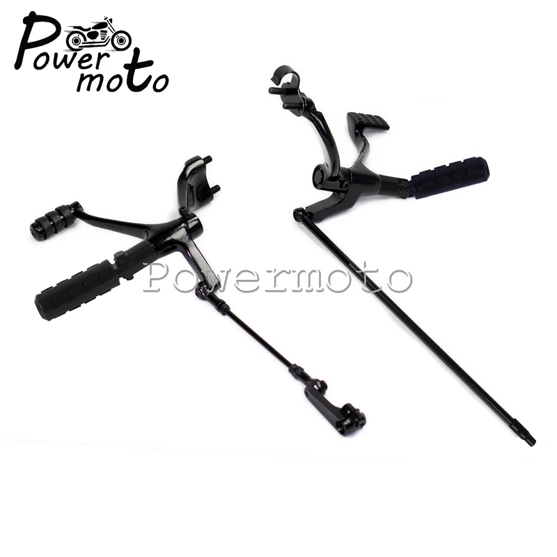 

Black Motorcycle Forward Control Complete Pegs Levers Linkage Kit For Harley Sportster XL883 XL1200 2014-2018 Custom SuperLow