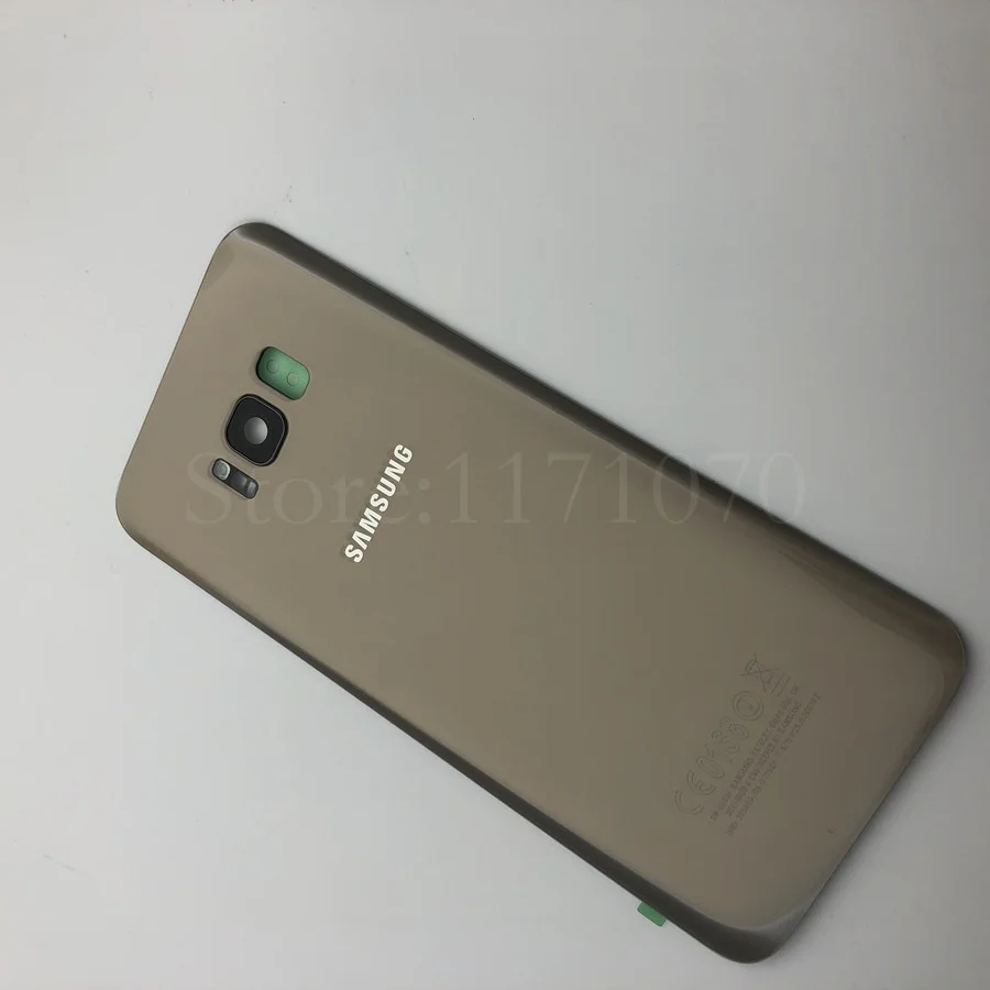 S8+ крышка батареи для samsung Galaxy S8 plus G955 G955F SM-G955F G955FD S8 G950 G950F задняя крышка корпуса+ Замена объектива камеры