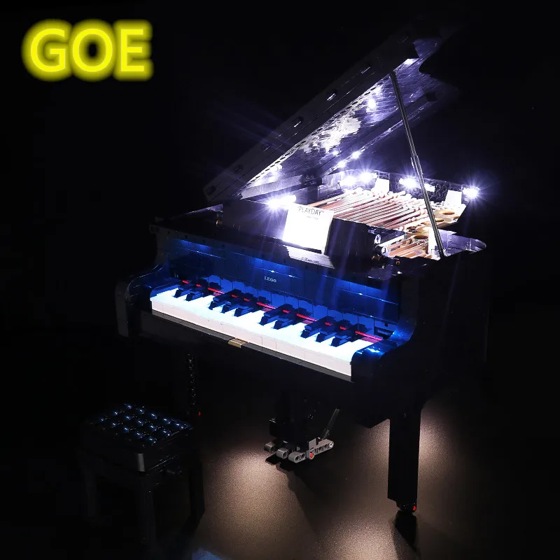 

Комплект со светодиодный светильник кой GOE для LEGO 21323 RGB, совместим с идеями, игрушечным роялем (в комплект входит светодиодный ная подсветка)
