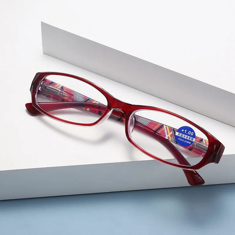 

2021 New Ultra-Light Printing Women Reading Glasses Square Anti-Blue Light Men Reading Glasses+1.0+1.5+2.0+2.5+3.0+3.5+4.0