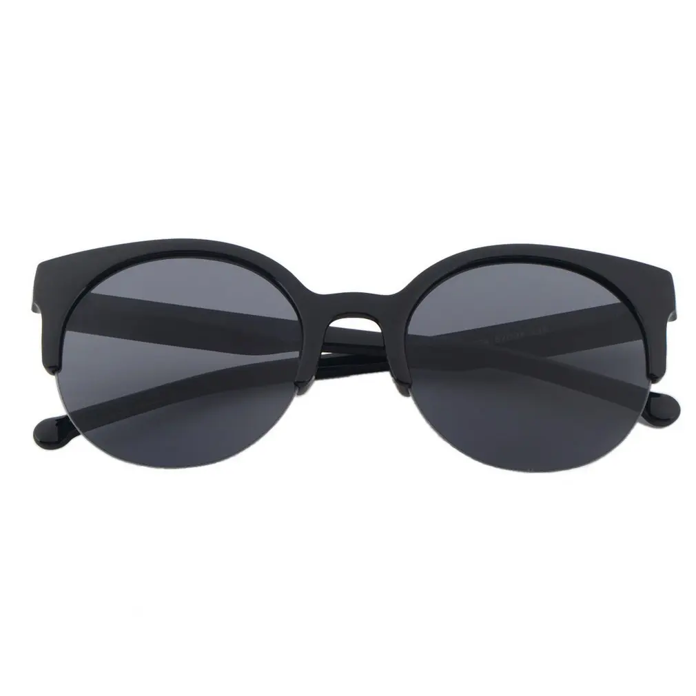 

Fashionable Design Unisex Classic Round Shape Circle Frame Semi-Rimless Sunglasses Eyewear Outdoor Men Women Sunglasses