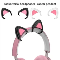 new lightweight earphone headphones charms silicone decorations headphone cat ear pendant silicone earphone accessories