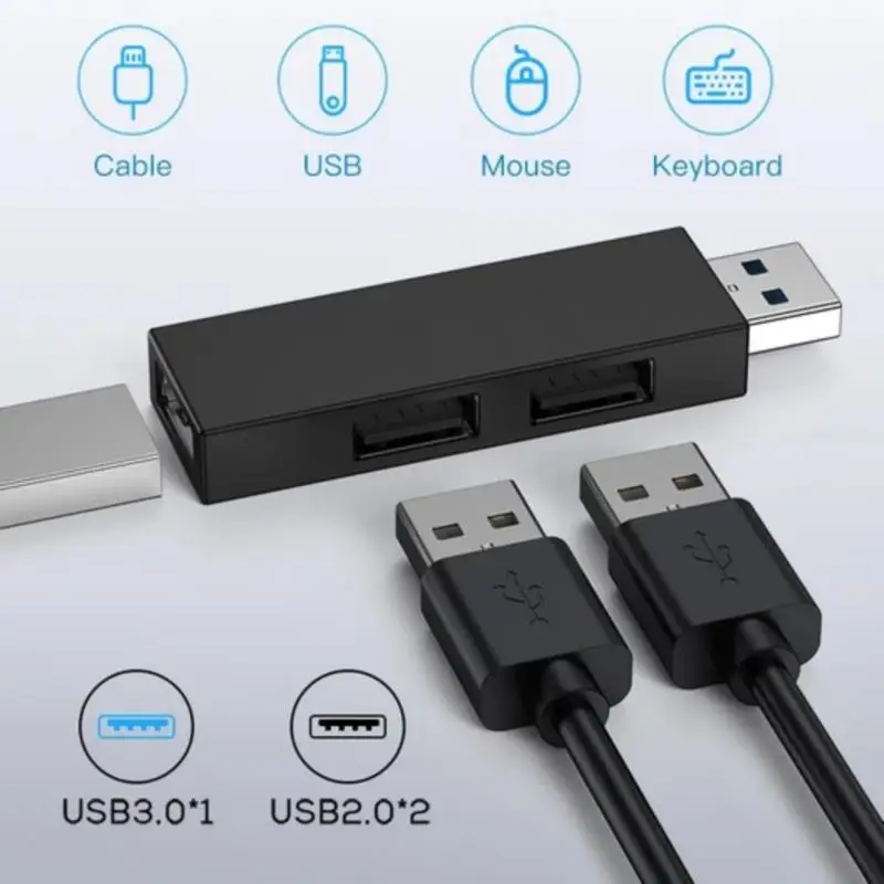 USB C HUB Type C 3 Port Multi Splitter Adapter OTG For PC Computer Accessories