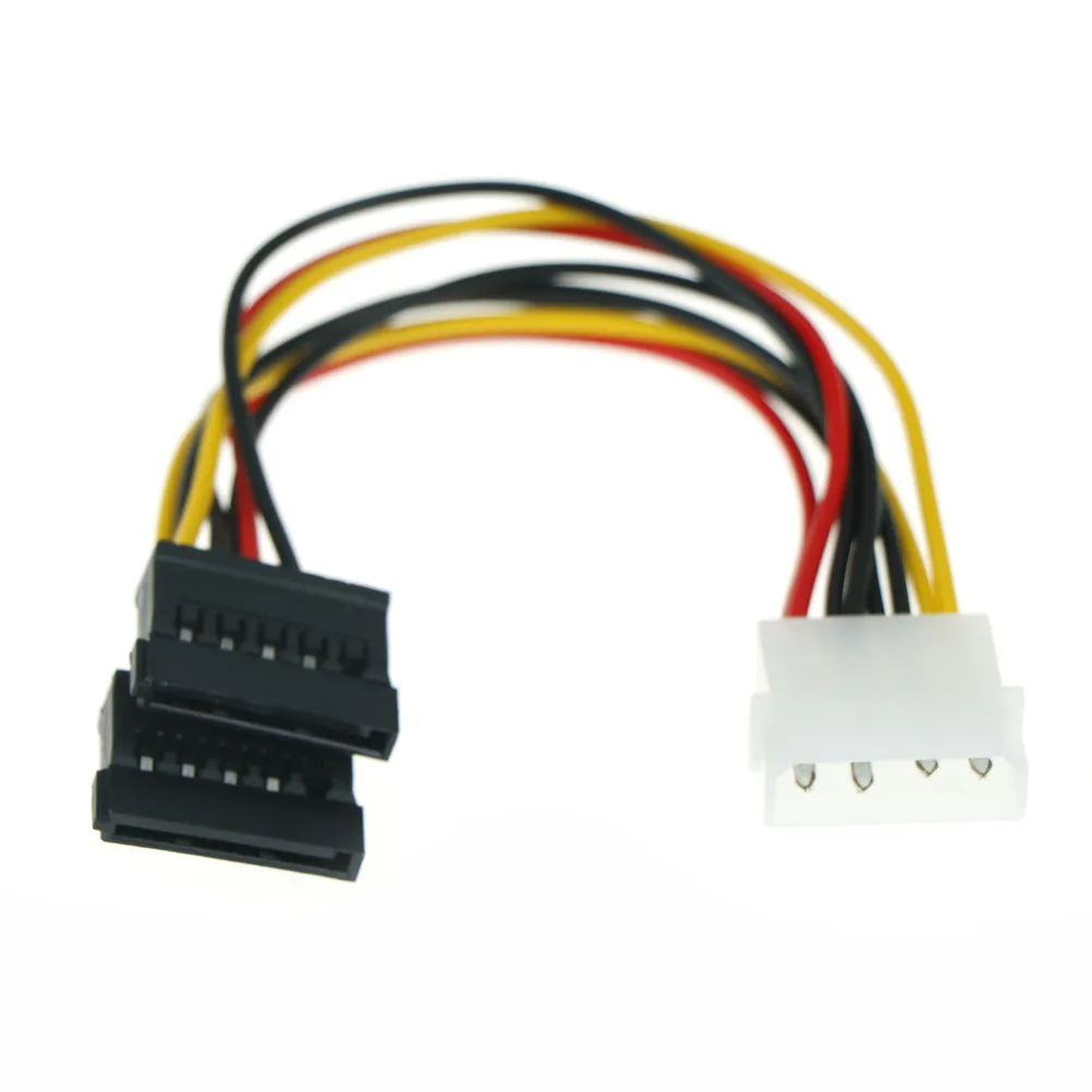 2 шт. компьютерный кабель Y образный разветвитель питания для жесткого диска 4