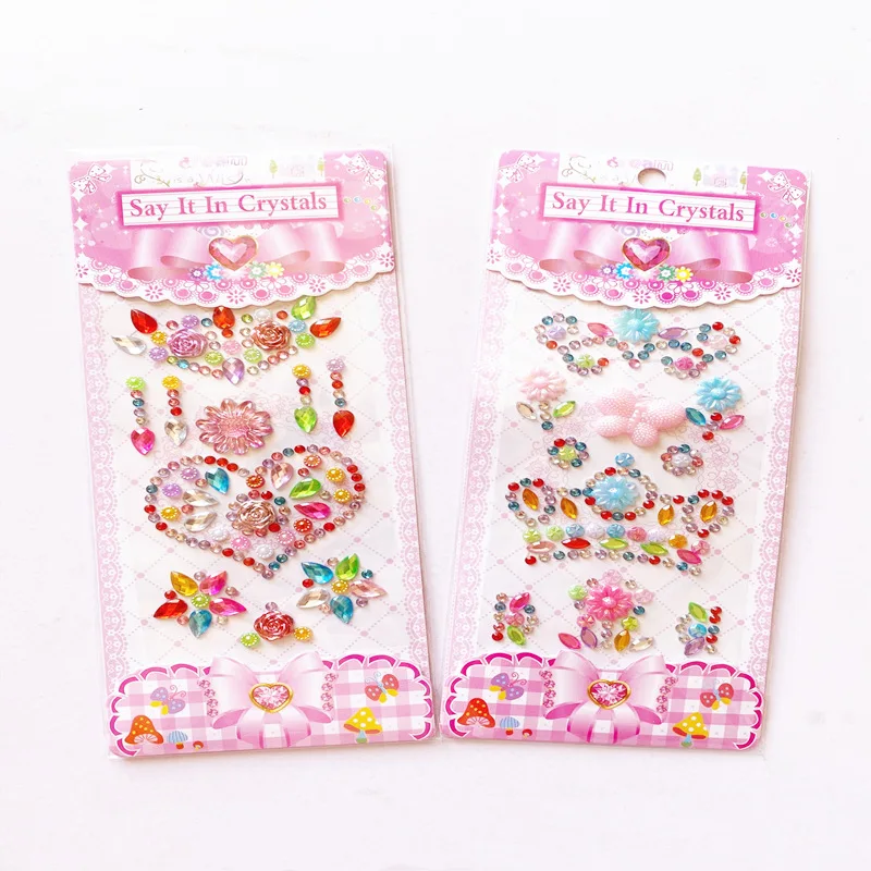 

Children's Cartoon Three-dimensional Stickers Creative Crafts Diy Photo Album Mobile Phone Diamond Stickers Sticker Pack