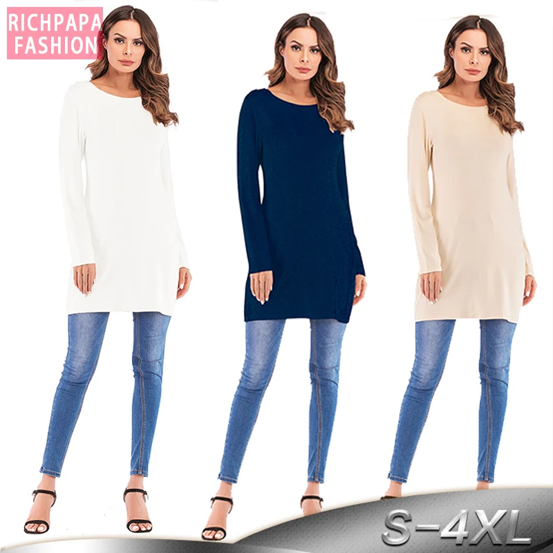 Арабский абайя Дубай Турция Сауди арабэ хиджаба длинный рукав топы для женщин