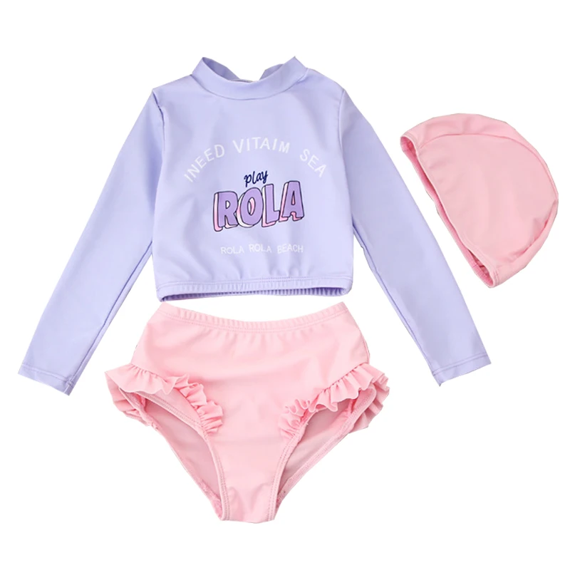 Купальник для маленьких девочек 2 10 детский купальник из двух предметов с длинным