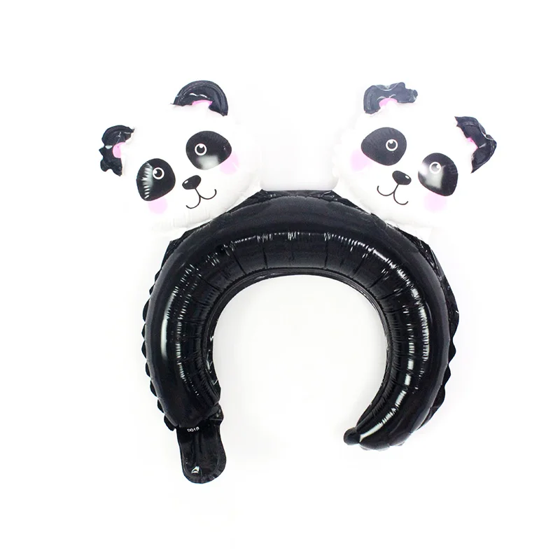 panda HD TG 16 дюймов животных обруч для волос с фигуркой панды воздушные шары головные уборы с оленьими рогами детский душ сувениры День рождения Единорог вечерние globos украшения Дети - Цвет: panda HD TG