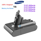 Новый литий-ионный аккумулятор для пылесоса Dyson V6, 2022 в, 21,6 мАч, батарея DC58, DC59, DC61, DC62, SV09, SV07, SV03, SV04, SV06, SV05, 9800