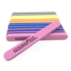 10 шт., двухсторонние пилки для ногтей, 6 цветов