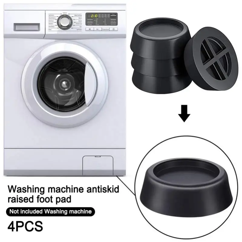 

4Pcs Universal Anti-Vibration Feet Pads Washing Machine Rubber Mat Anti-Vibration Pad Dryer Refrigerator Base Fixed Non-Slip Pad