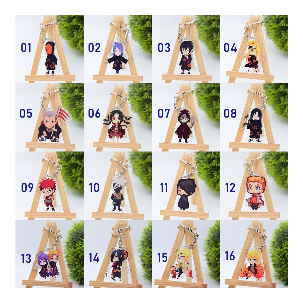 Group D Горячая Распродажа аниме-брелок для ключей Chibi брелок 1 шт. Высокое качество Мультфильм брелок аксессуары амулеты акриловая подвеска часть одна - Цвет: Group D