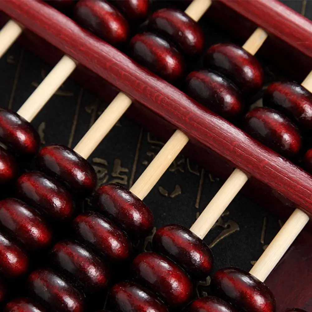 Новый 17 Колонка калькулятор деревянный счеты заклепки дизайн общая полировка