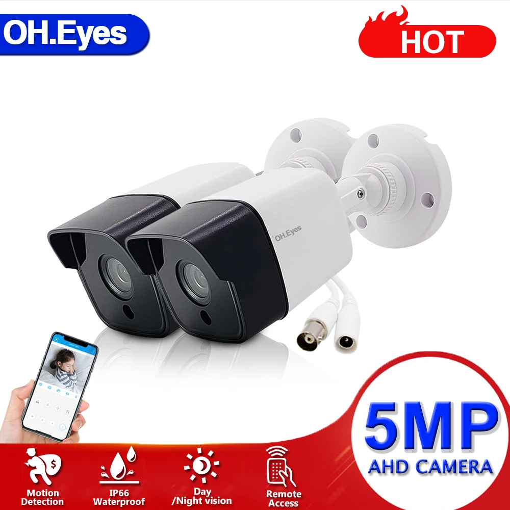 OH.eyes AHD Camera Sony 2.0MP 5.0MP High Resolution 3.6MM Lens Night vision Weatherproof Bullet in/Outdoor Camera CCTV Camera