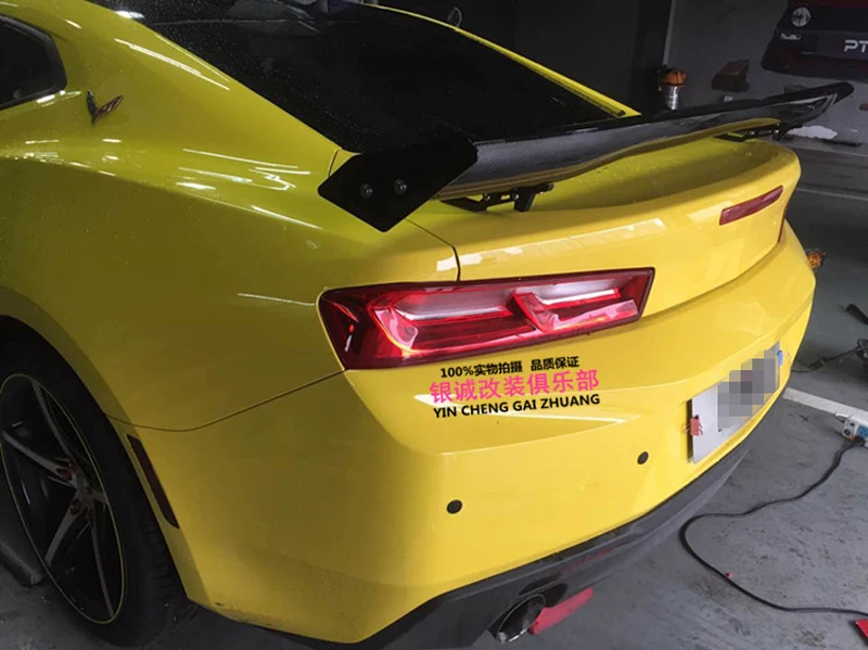

Car Accessories High Quality Carbon Fiber Rear Trunk Lip Spoiler Wing Decoration Fit For Chevrolet Camaro 2016 2017 2018