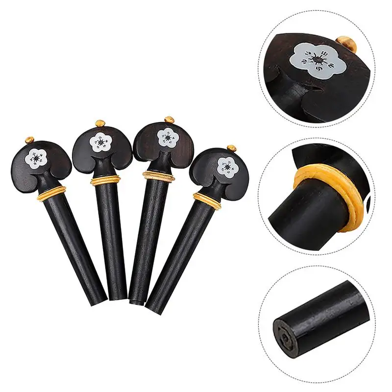 

8pcs Wooden Durable Portable Accessory Tuning Pegs Shaft String Button for Violin