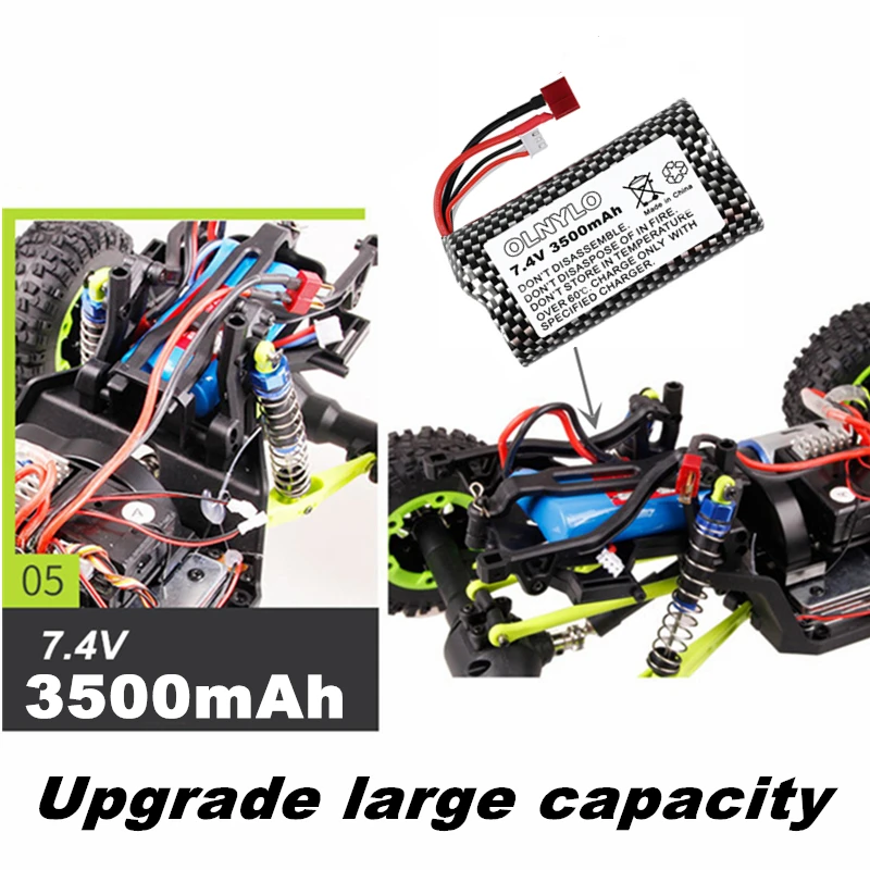 обновление 18650 74 v 3500mah 2s lipo батарея для