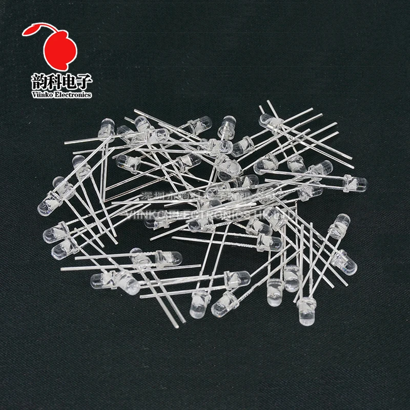 50 шт. F3 3 мм быстрая/медленная вспышка RGB красный зеленый синий Радужный