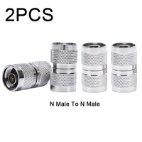 2pcslot n male plug to n male plug straight rf coaxial connector adapter high quality