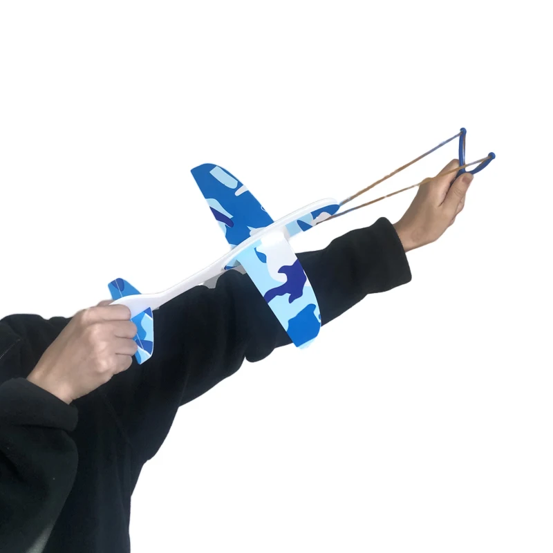 

Kids Aircraft DIY Foam Glider Slingshot Airplane Model Toys for Children Boys Outdoor Interactive Game Assembled Toys Gift