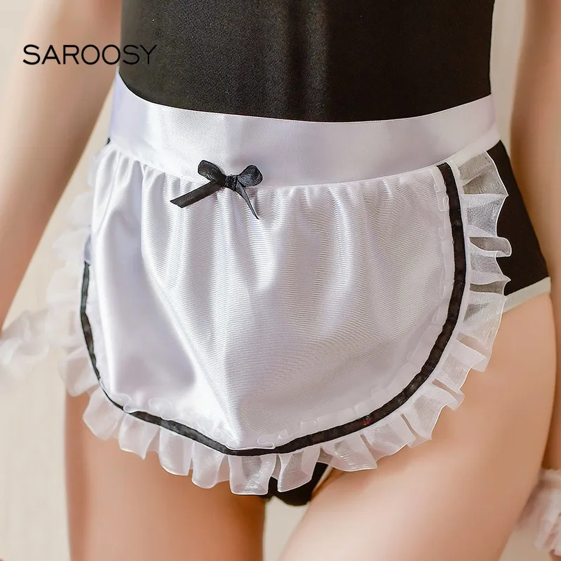 SAROOSY костюмы на Хэллоуин для женщин сексуальный костюм горничной косплея боди с