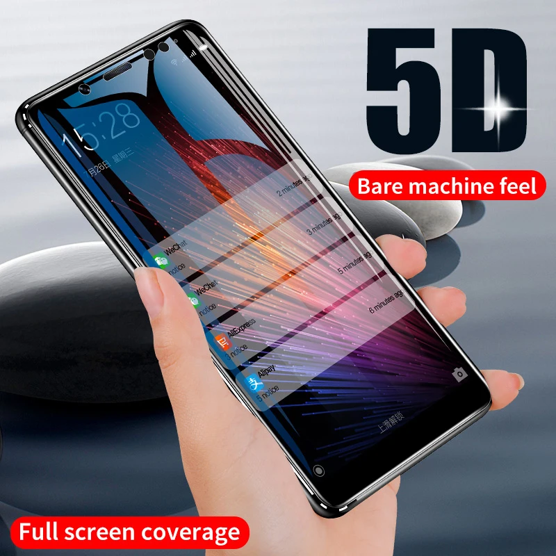 Защитная пленка 5D из закаленного стекла для Xiaomi Redmi Note 7 5 8 Pro 4X 7A Защитное стекло Plus