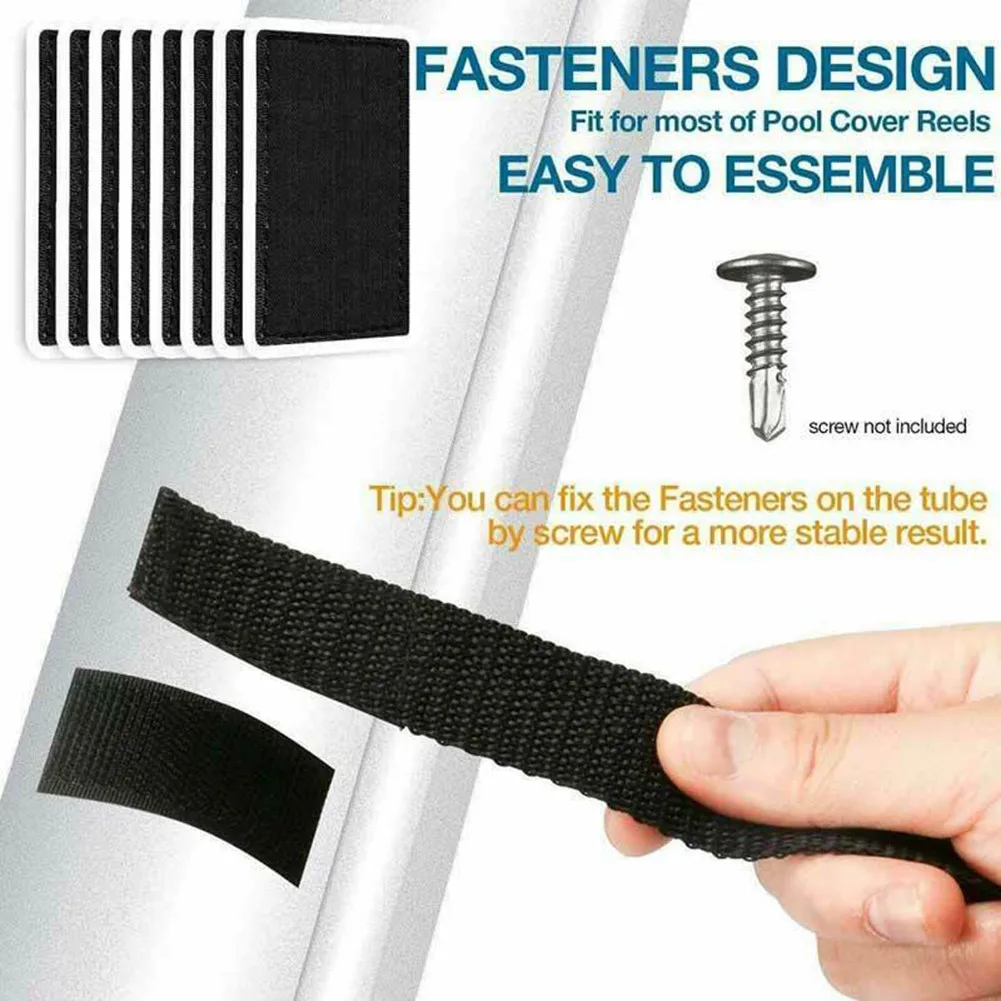 

1 Set Pool Cover Roller Straps 178x2.5cm Accessory Attachment Universal